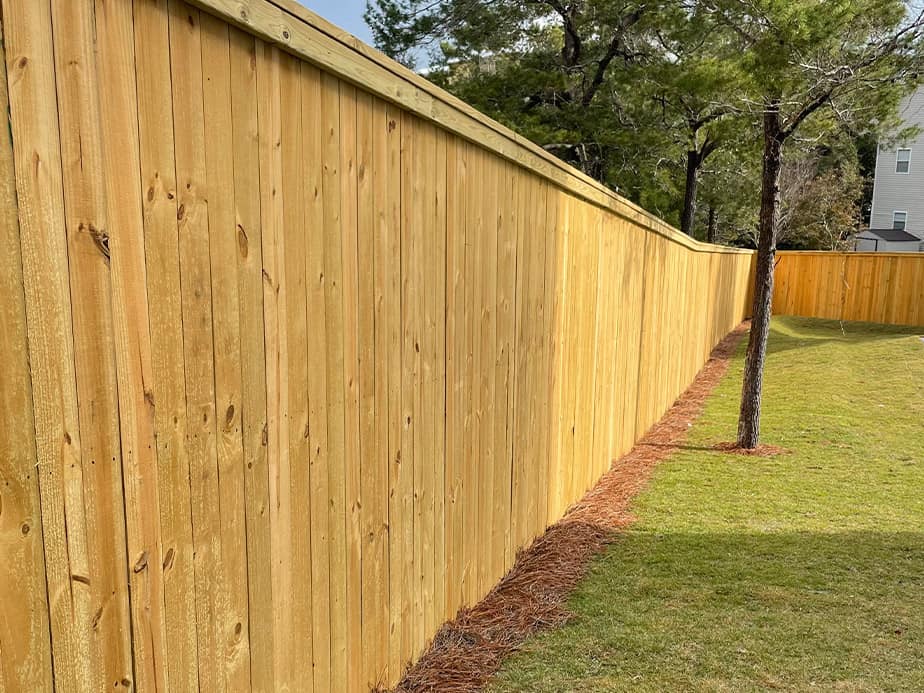 Privacy Fence Example in Blue Mountain Beach Florida