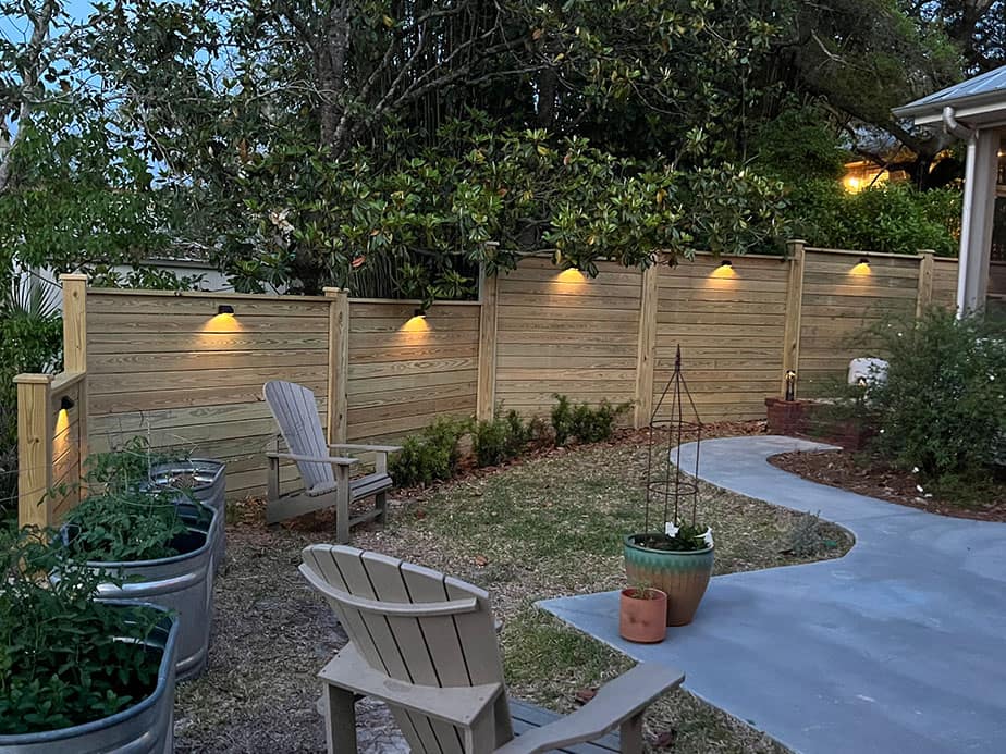 Decorative Fence Example in Freeport Florida