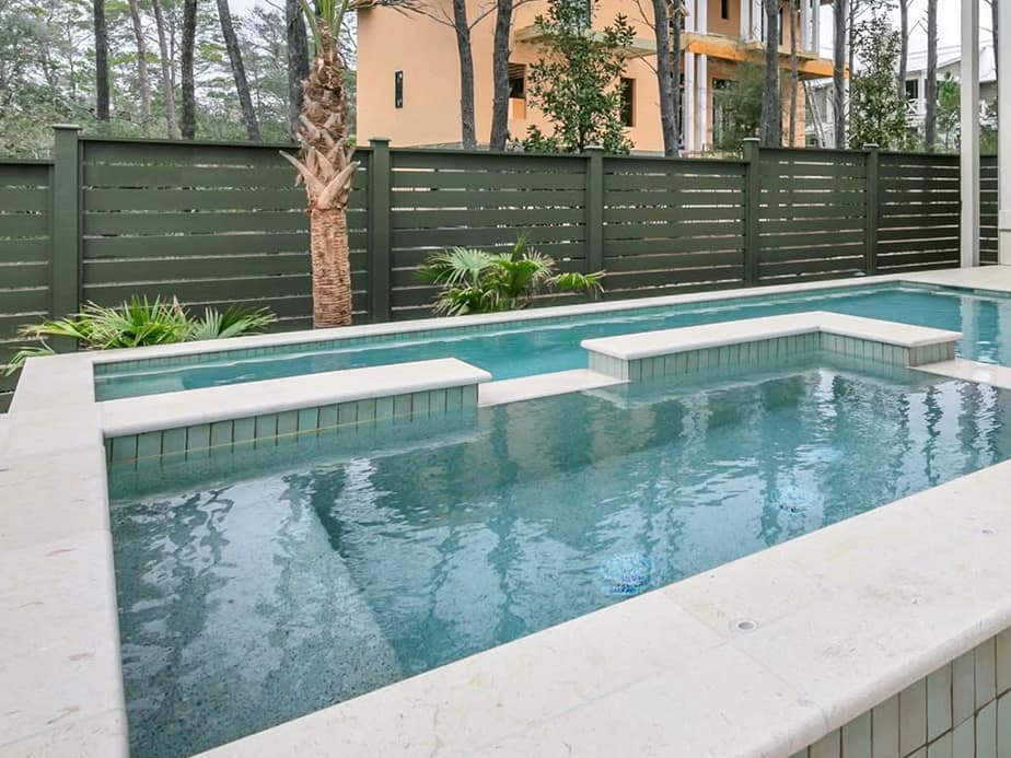 Pool Fence Example in Freeport Florida