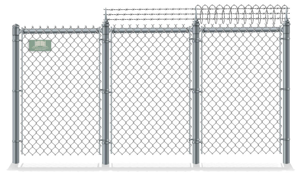 Chain Link Security Fence Styles in Santa Rosa Beach