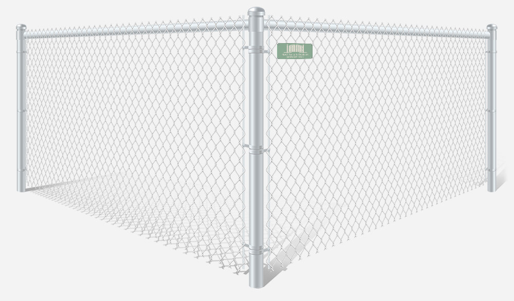 White PVC-Coated chain link fence contractor in Santa Rosa Beach