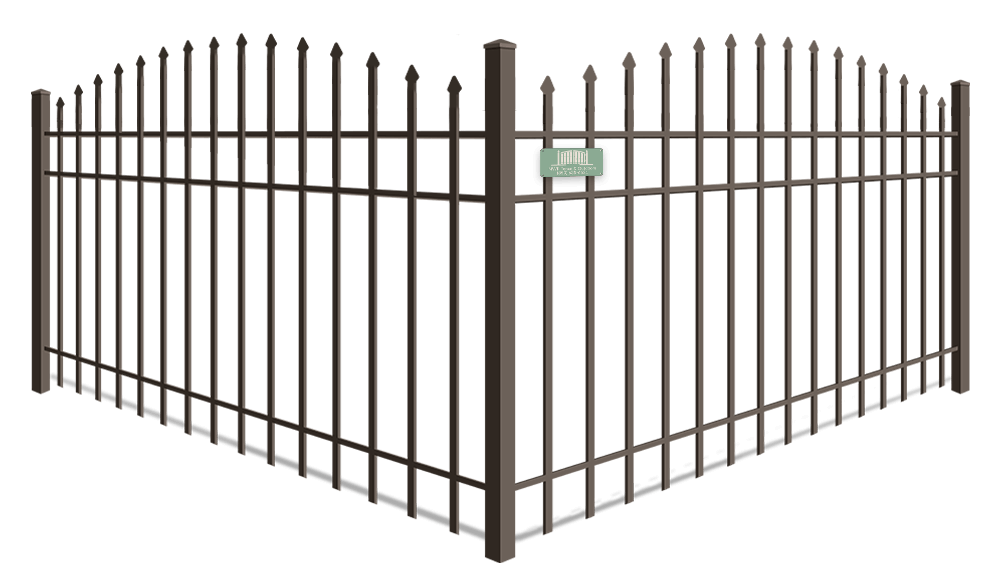 Arched Top aluminum fence company in Santa Rosa Beach