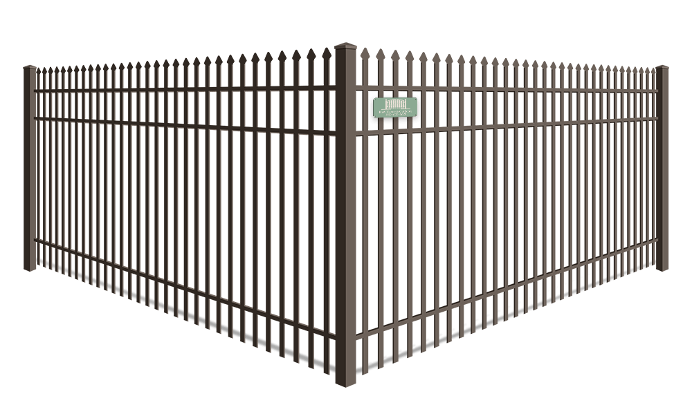 Double Picket Spear Top aluminum fence company in Santa Rosa Beach