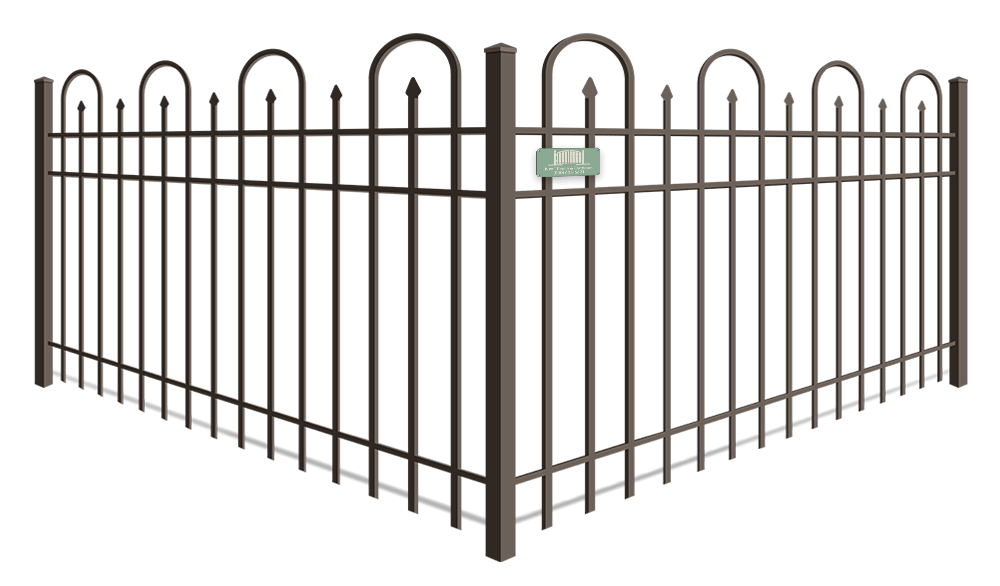 Looped Picket aluminum fence company in Santa Rosa Beach