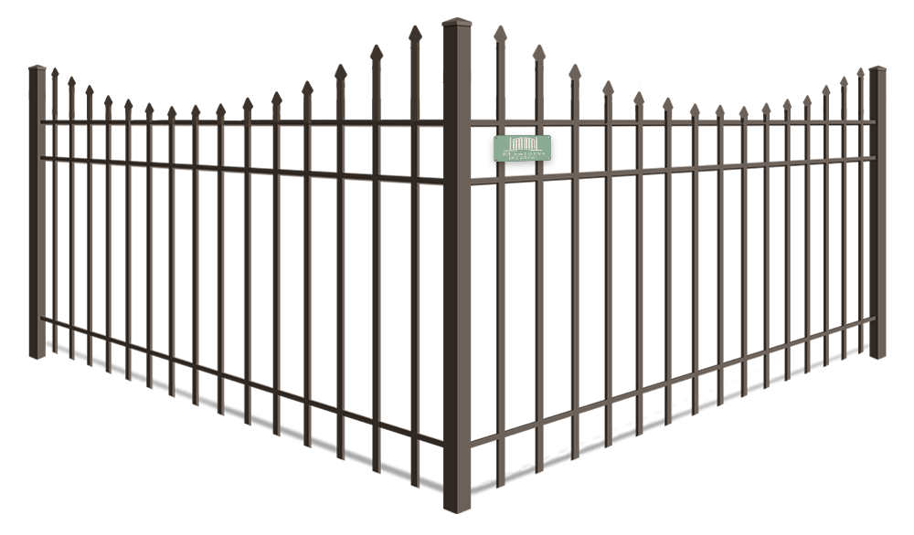 Scalloped Top aluminum fence company in Santa Rosa Beach