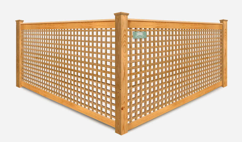 Decorative Lattice wood fence company in Santa Rosa Beach