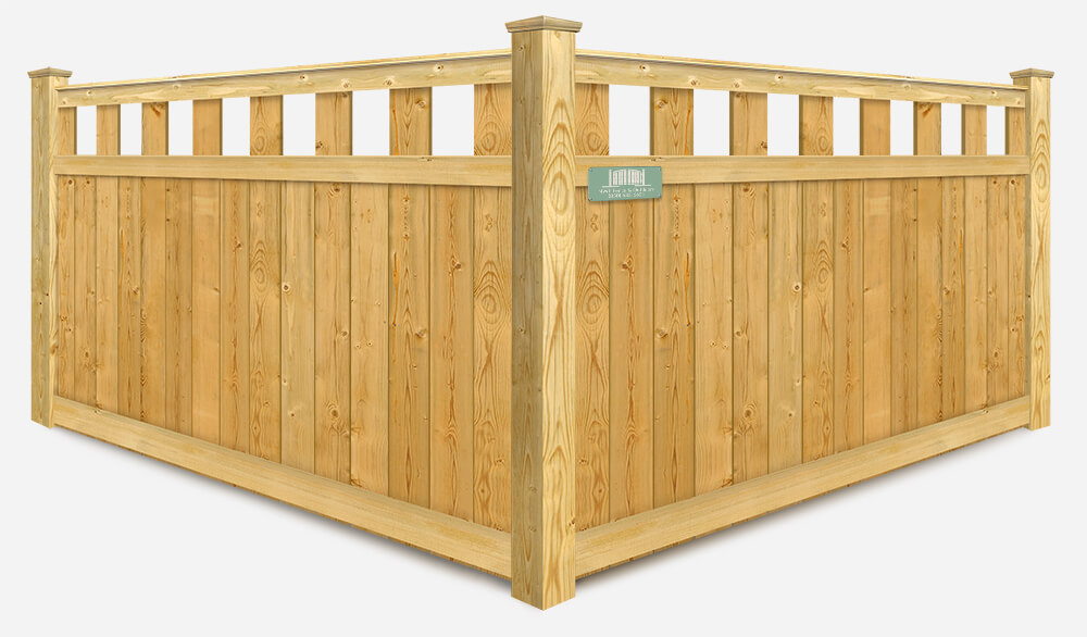 Extended Alternating Pickets wood fence company in Santa Rosa Beach