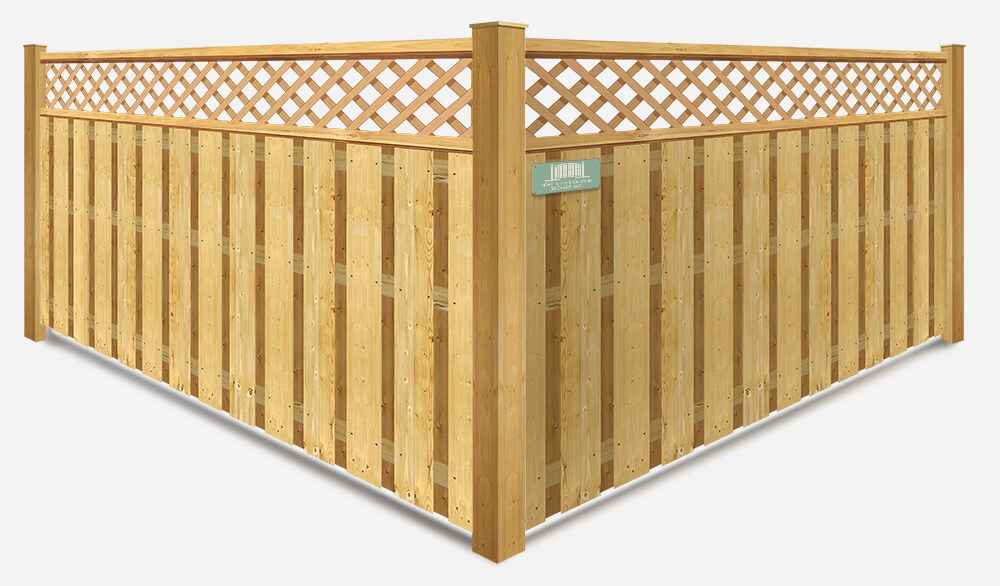 Lattice Top wood fence company in Santa Rosa Beach