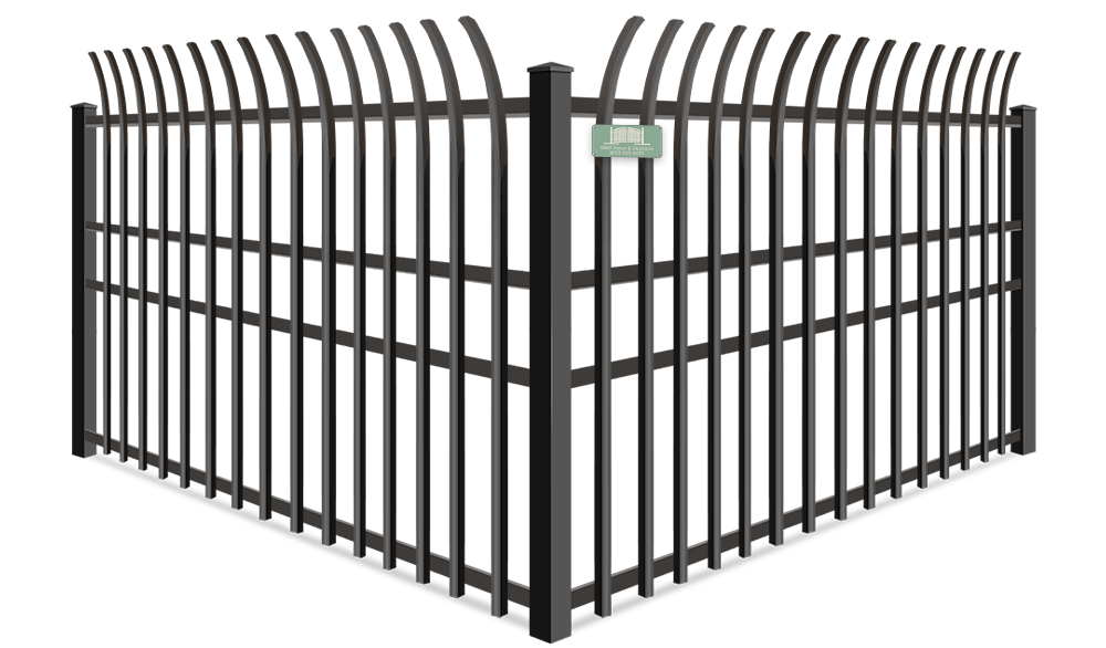 High Security Flat Top Pickets wrought iron fence company in Santa Rosa Beach