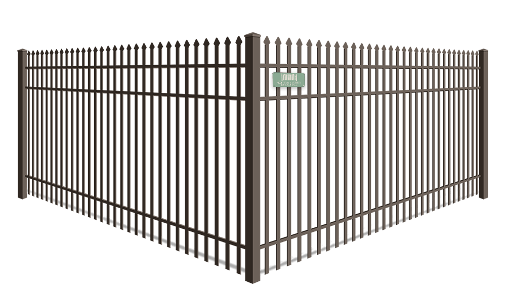 Double Picket Spear Top wrought iron fence company in Santa Rosa Beach