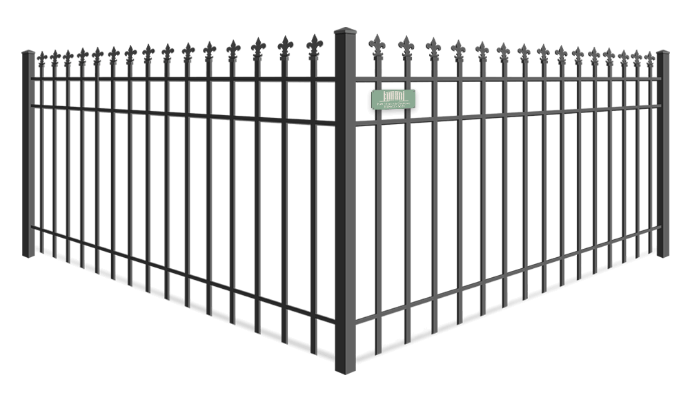 Fleur De Lis Finial wrought iron fence company in Santa Rosa Beach