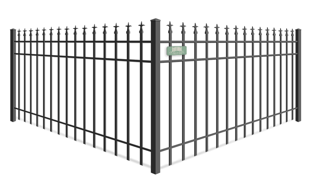 Trident Finial wrought iron fence company in Santa Rosa Beach