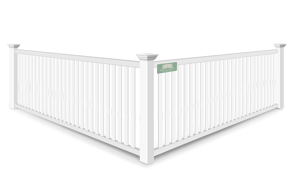 2 Rail Closed Picket vinyl fence contractor in Santa Rosa Beach