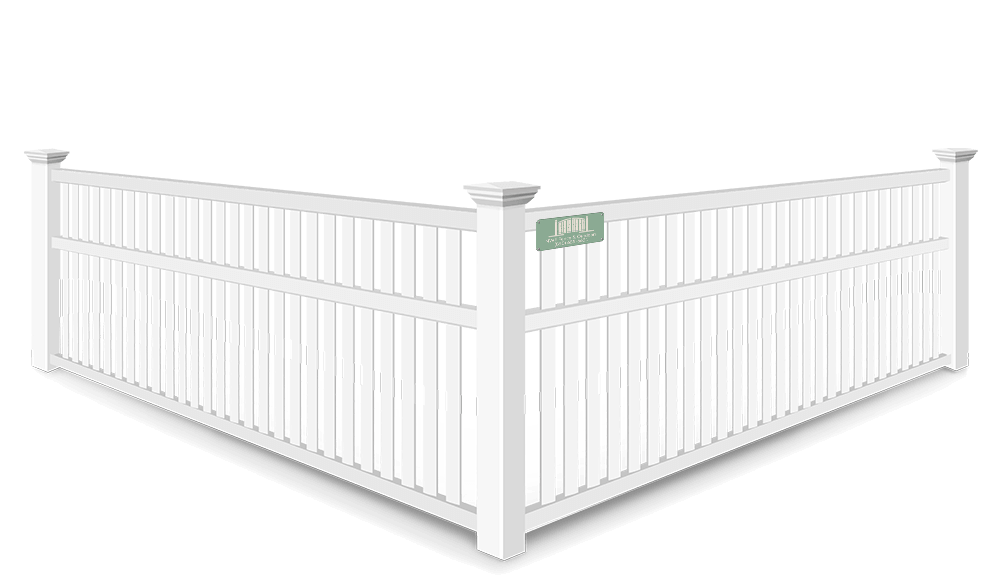 3 Rail Closed Picket vinyl fence contractor in Santa Rosa Beach