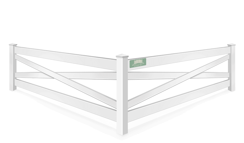 Crossbuck vinyl fence contractor in Santa Rosa Beach