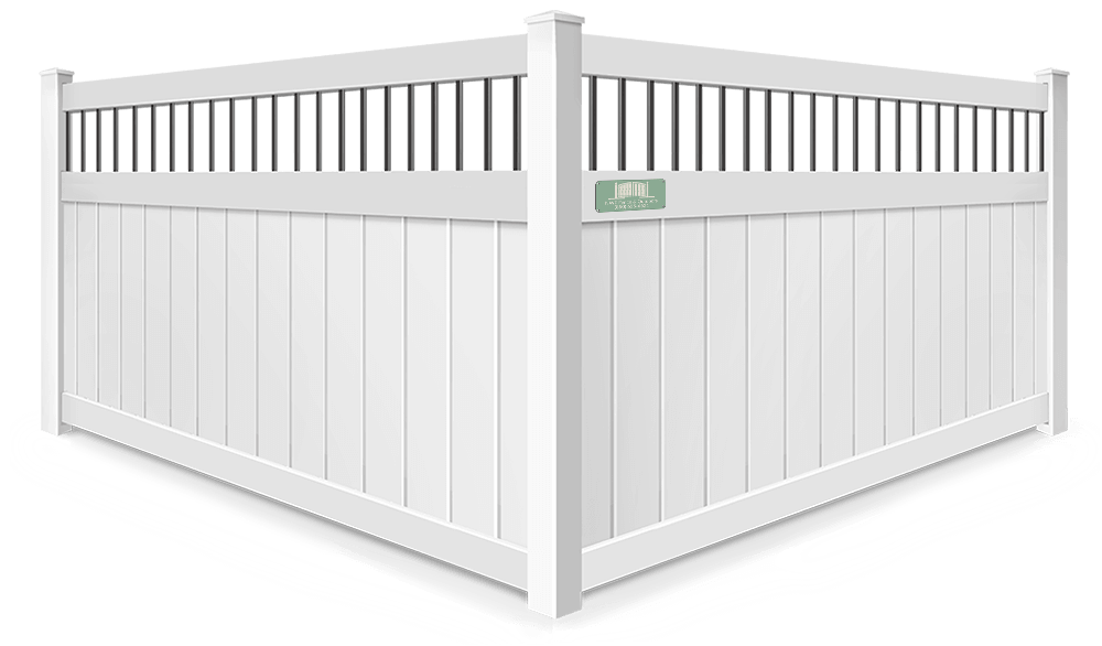 Metal Spindle Top vinyl fence contractor in Santa Rosa Beach