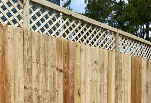 Wood Fence in Santa Rosa Beach Florida